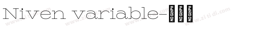 Niven variable字体转换